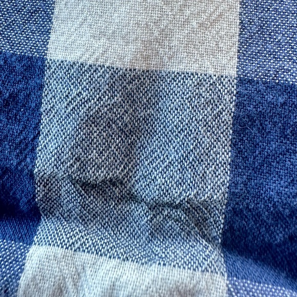 Old Navy Blue Gingham Tiered Tie Back Midi Dress Size 6-7 - Picture 5 of 6